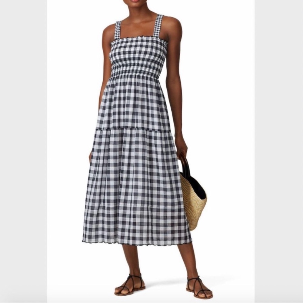 THE GREAT.  Scallop Gingham Clover Dress Size 2